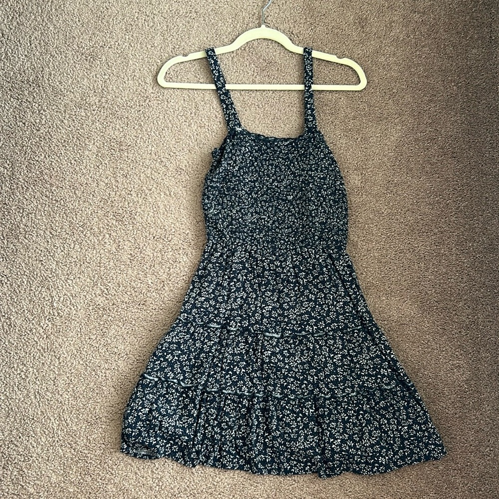 Hollister navy floral dress